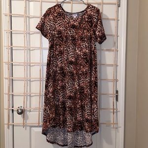 LuLaRoe Animal Print High-Low Dress